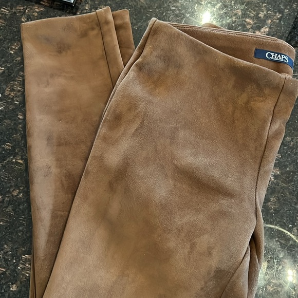 Ralph Lauren Chaps, suede like pants size medium - Picture 2 of 3